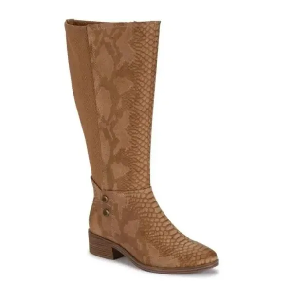 Baretraps Mallory Alligator Knee High‎ Boots 6 Brown Boho Western Comfort Shoes - Image 2