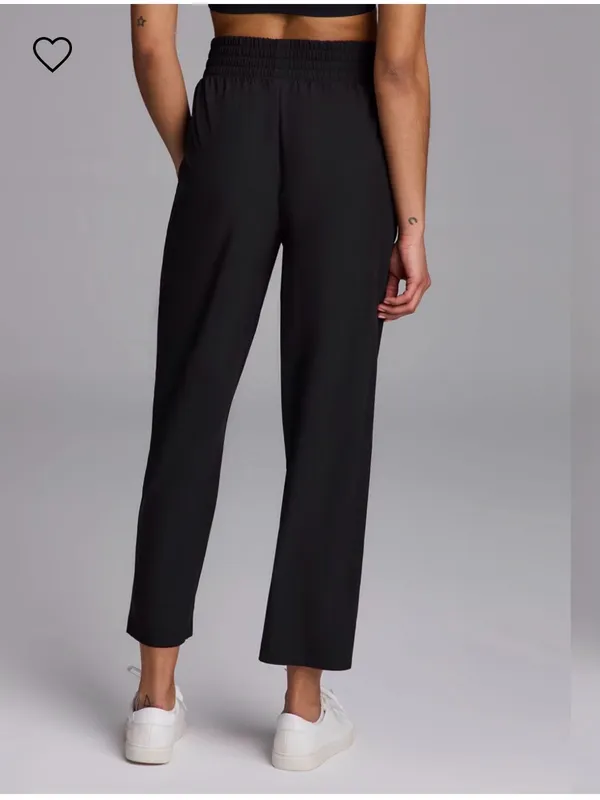 RBX Black High-Waist Relaxed Tapered Joggers - Image 2
