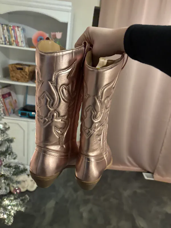 Cowgirl Boots Pink Size 9 - Image 3