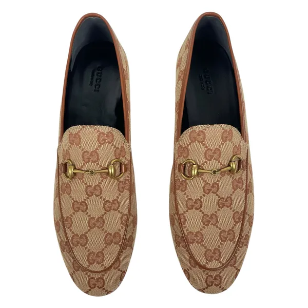 Gucci Jordaan GG Monogram Horsebit Loafer Ruggine Rust Size 40.5 - Image 4