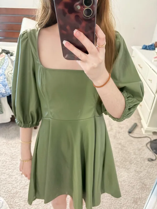 Olive Green ASOS Dress - Image 2