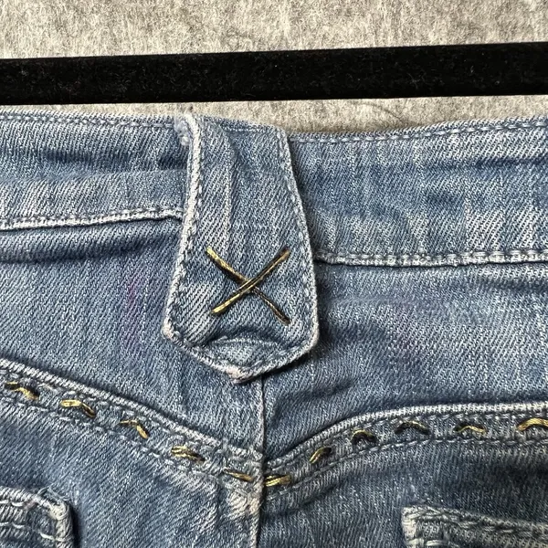 Antik Denim Womens 30 Bootcut‎ Jeans Medium Wash Embroidered Pockets Low Rise - Image 15