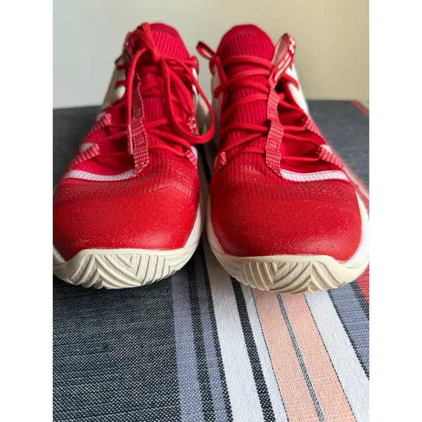 Under Armour Jet 2019 Red White Court Shoes Women’s 9 Volleyball Basketball - Image 6