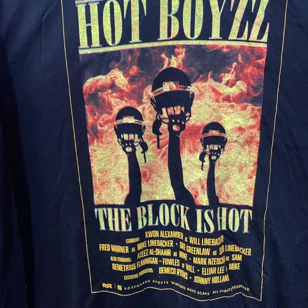 Hot Boyzz 49ers The Block is Hot Long Sleeve T-Shirt XL - Image 2
