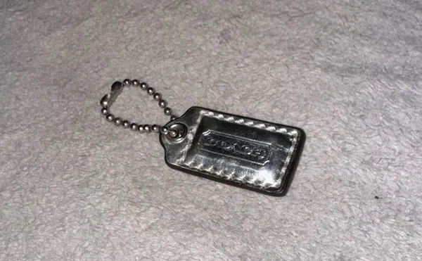 Coach Silver Keychain Tag - Image 2