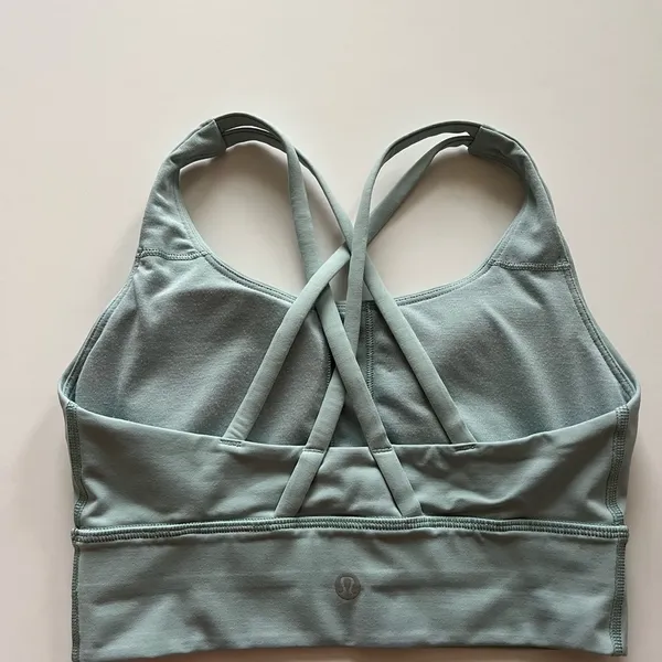 lululemon athletica Energy Bra Long Line B-D Cup Hazy Jade -Size 4 - Image 4