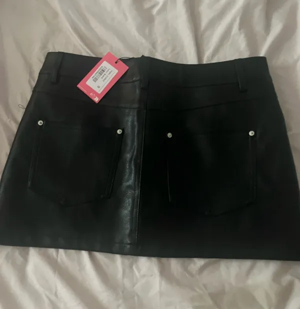 Edikted Leather Skirt - Image 2