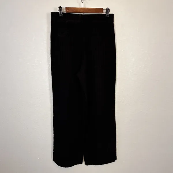 Everlane Womens City Stripe Way High Drape Pants Size 8‎ Black Viscose Wide Leg - Image 4