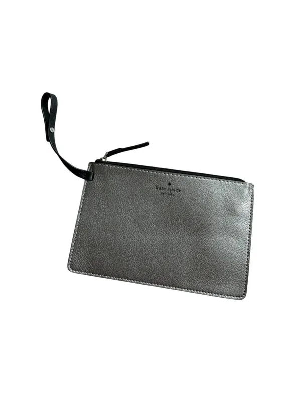KATE SPADE Pewter Saffiano Leather Wristlet Clutch - Image 6