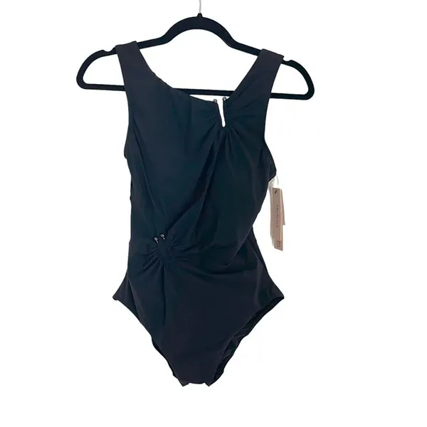 NWT Amoressa Miraclesuit U Turn Uhura Black Tummy Control Swimsuit Size 6 - Image 5