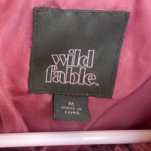 Wild Fable Rose Outerwear pink jacket zip up with pockets size Medium - Image 4