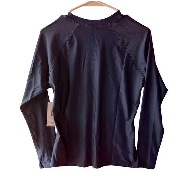 NWT Hurley Navy Blue Long Sleeve Rash Guard‎ Shirt UPF 50+ UV Protection Small - Image 5