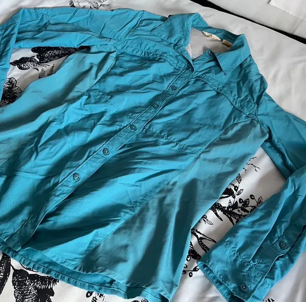 ASCENT Lightweight blue-green sun shirt with that perfect washed, outdoorsy patina - Image 2