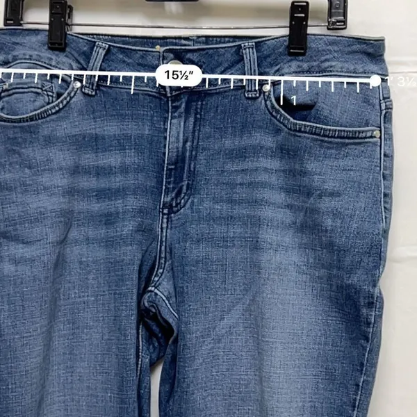 Lee Modern Series Curvy Fit Bootcut Jeans Medium Wash Blue Size‎ 12S Short - Image 7