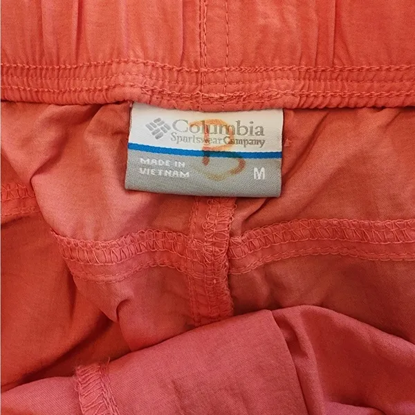 Columbia Women’s Pink Nylon Cargo Shorts Size med Belted Hiking Outdoors Fishing - Image 7