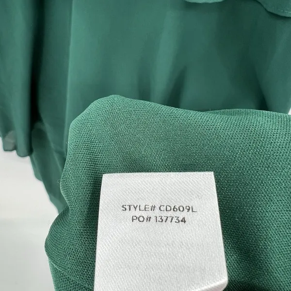 Lulus‎ Celebration Time Emerald Green Sleeveless Tiered Midi Dress Size XS - Image 11