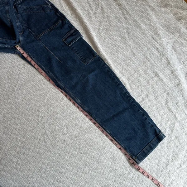 Pilcro Mid-Rise Slim Straight Leg Jeans Cargo Pockets 30 - Image 12