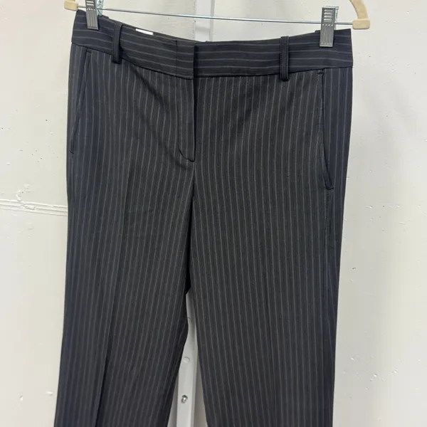 BCBGMAXAZRIA Pinstripe Straight Leg Dress Pants Trousers Mid Rise Office Wear - Image 3
