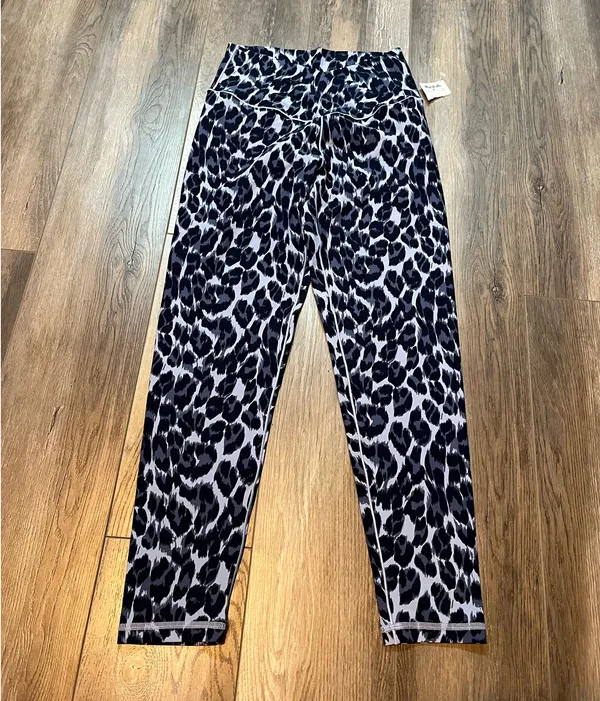 NWT Aerie Offline Blue Cheetah Print Crossover Leggings - Image 5