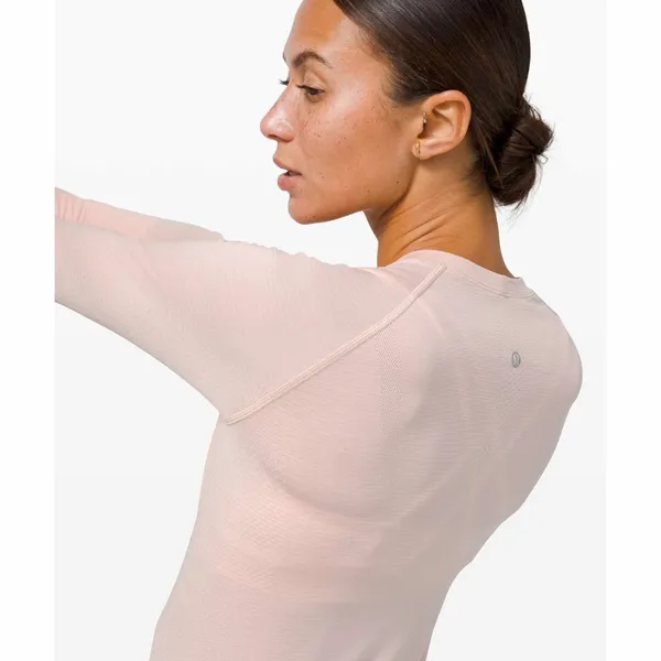 Lululemon Swiftly Tech Long Sleeve 2.0 in Feather Pink - Image 3
