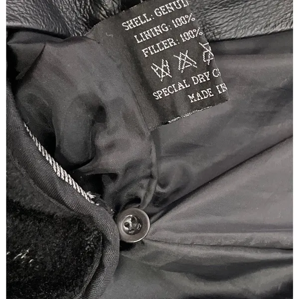 Michael Michelle Genuine Leather Jacket Women Size XL Black Coat Removable Liner - Image 7