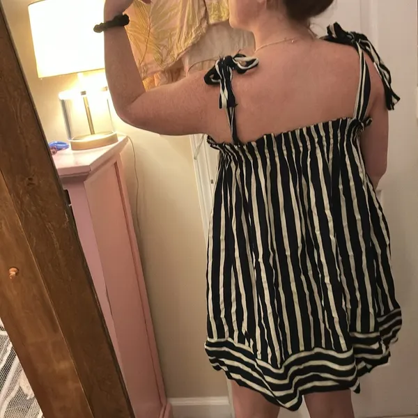 Faithful The Brand Ocean Dip Dress in Mazur Stripe Print - Image 4