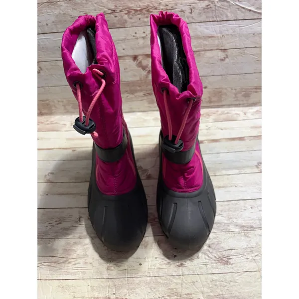 Sorel Flurry Weather Resistant Snow Boots Women's Size 6 Pink Rubber Sole - Image 2