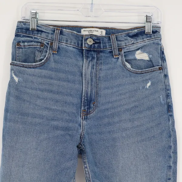 Abercrombie & Fitch Women's The Skinny High Rise Medium Wash Jean Size 4 Regular - Image 2