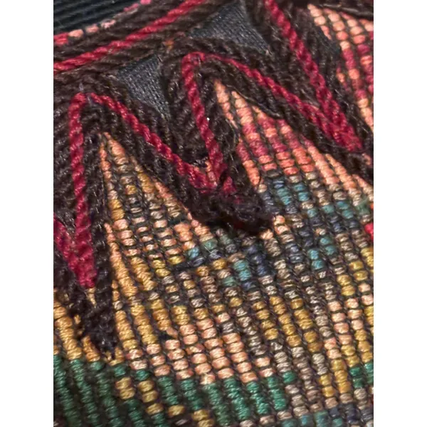 Tapestry Boho Woven Shoulder Bag Floral Fringe Multicolor - Image 7