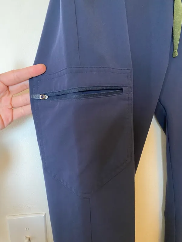 FIGS Zamora 6-Pocket Jogger Scrub Pants Quiet Navy Blue Sz Large TALL - Image 8
