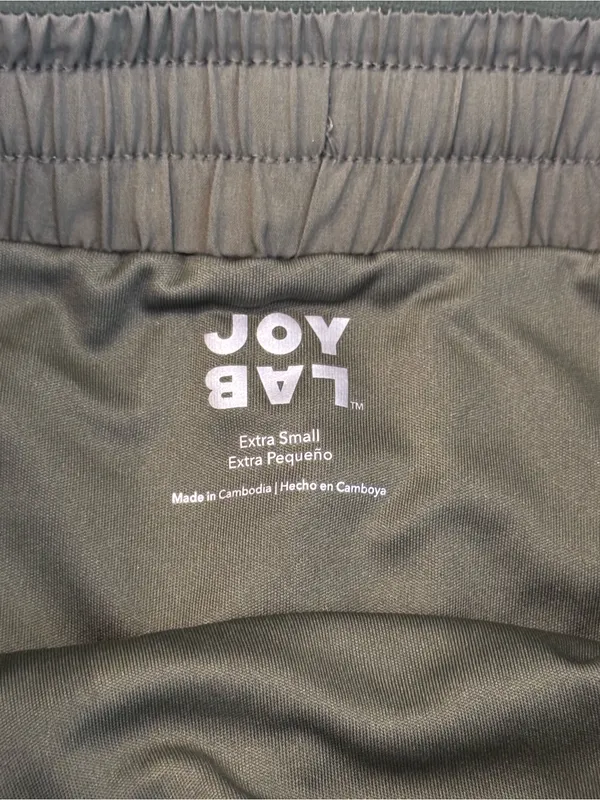 JoyLab Shorts XS Olive Green Pleated Athletic Running Gym Beach Summer Pockets - Image 8