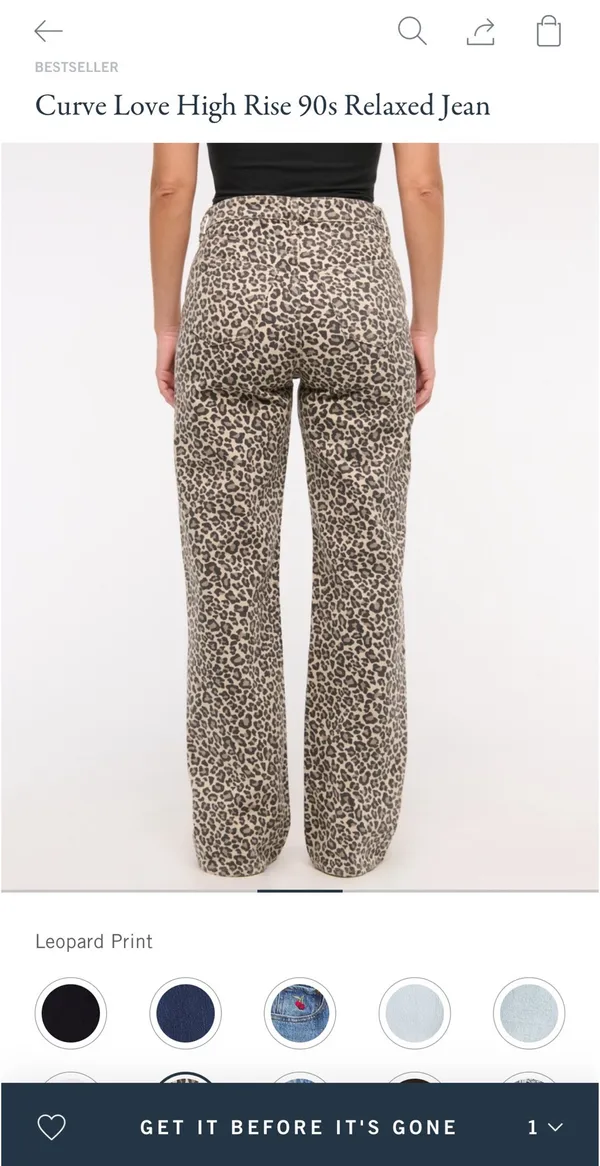 Abercrombie Curve Love High-Rise 90s Relaxed Jeans - Image 3
