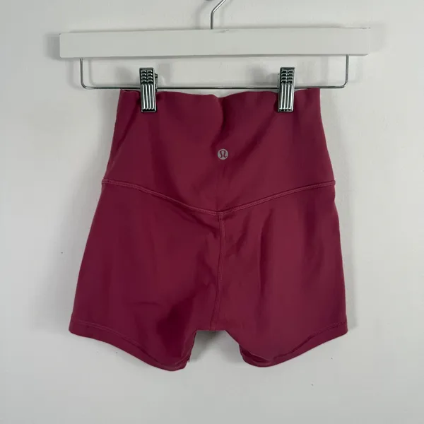 Lululemon Align Short 4" Nulu Shorts Plum High Rise Gym Yoga Active Womens 2 - Image 3