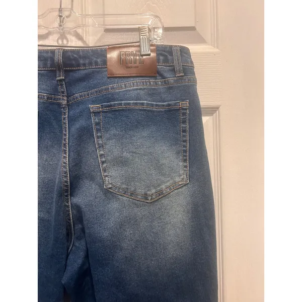Frye Womens High Rise Straight Leg Blue Jeans Size 10/30 Medium Wash‎ Stretch - Image 7