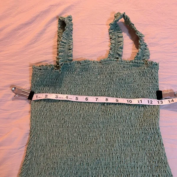 Zara Mint Green Ruffle Mini‎ Dress Size Small - Image 8