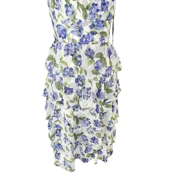 Amanda Uprichard Adelina Margate Floral Tiered Midi Dress Size S - Image 6