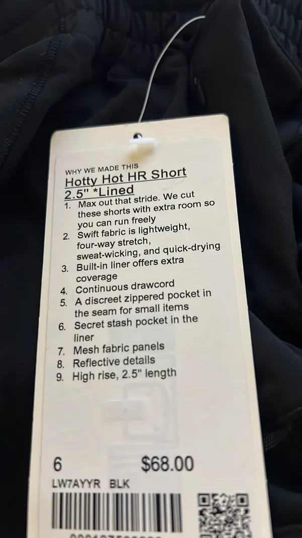 Lululemon Hotty Hot Short 2.5” Lined NWT size 2 - Image 8