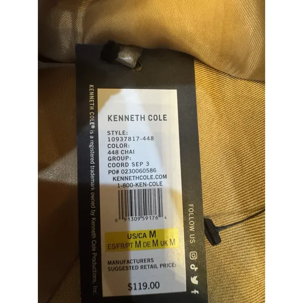 Kenneth Cole Women's Strapless Vest Bustier Size Medium Tan - Image 8