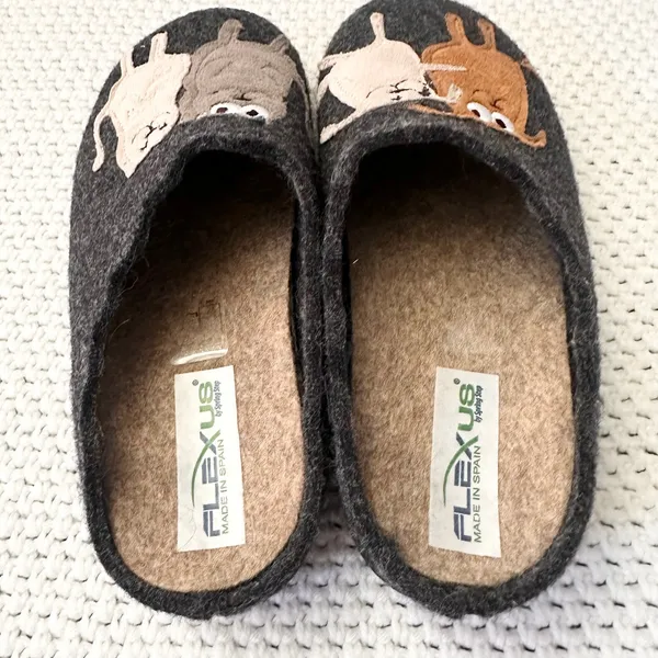 Flexus by Spring Step Charcoal Grey Petlove Indoor Slippers Women 36 - Image 7
