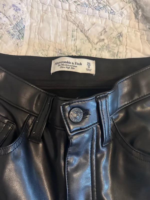 Abercrombie Leather Pants Vegan - Image 2