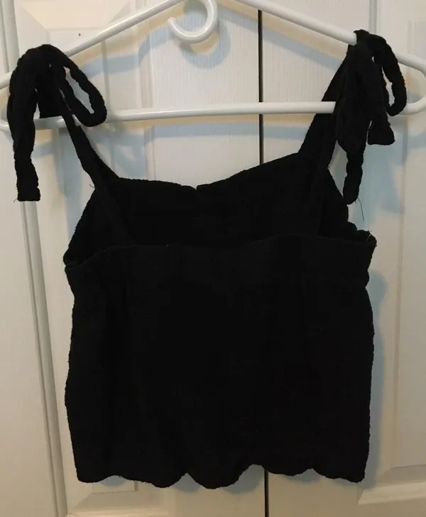 Black  Cloth Tank Top - Image 2
