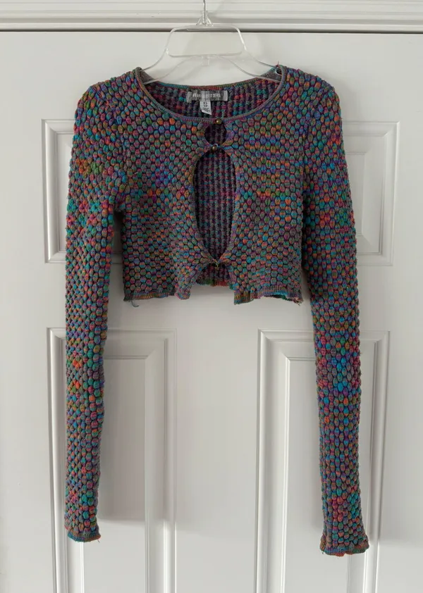 Urban Outfitters Colorful Cropped Sweater - Image 3