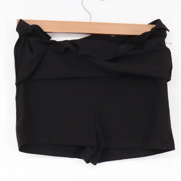 Tillys Skort Womens S Wrap Black Cotton Blend Mini Active Casual Excellent - Image 3