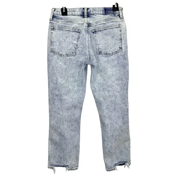Abercrombie & Fitch The Boyfriend Jeans Size 27 4 Short Acid Wash Distressed Y2K - Image 2