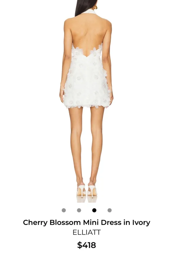 Elliatt Revolve Mini Dress White - Image 2