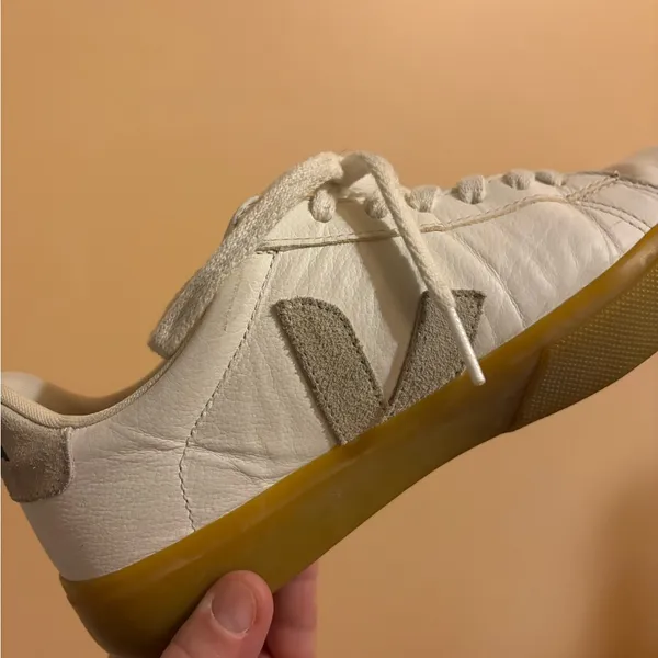 Veja Campo Sneakers in White/Natural - Image 9