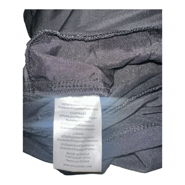 Anthropologie Dolan‎ Black Ruched One Shoulder Top, Medium - Image 8
