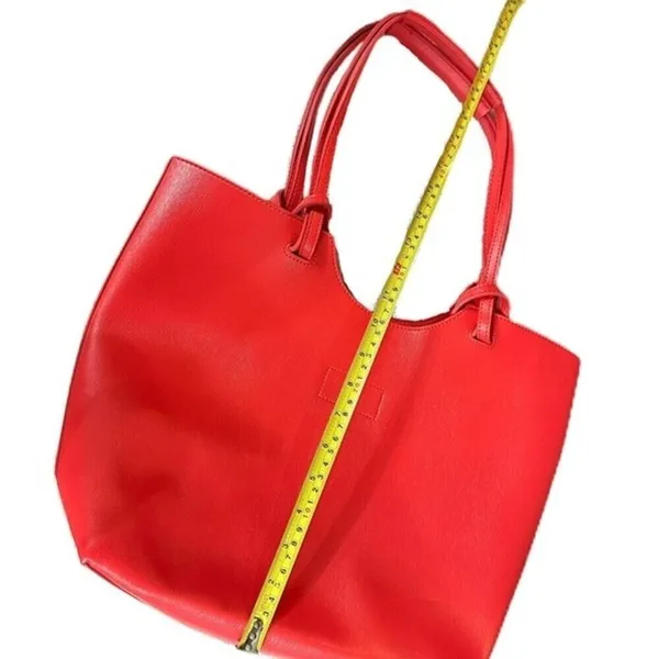 Neiman Marcus Coral Tote‎ Shoulder Purse Bag - Image 8