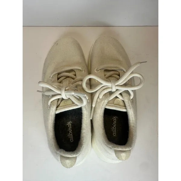 Allbirds Wool Runners Womens Size 8 Natural White Merino Sneakers Walking Shoes - Image 4