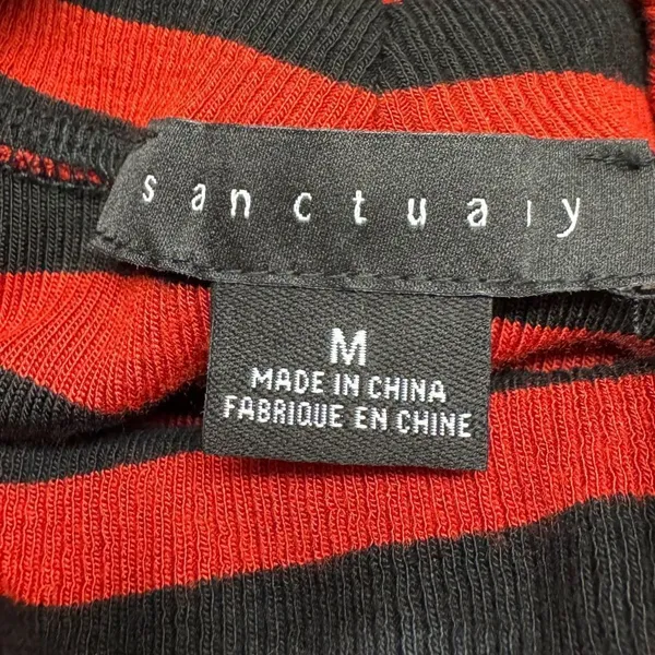 Sanctuary Essential Stripe Sleeveless Mock Neck Top Women’s Medium - Image 4